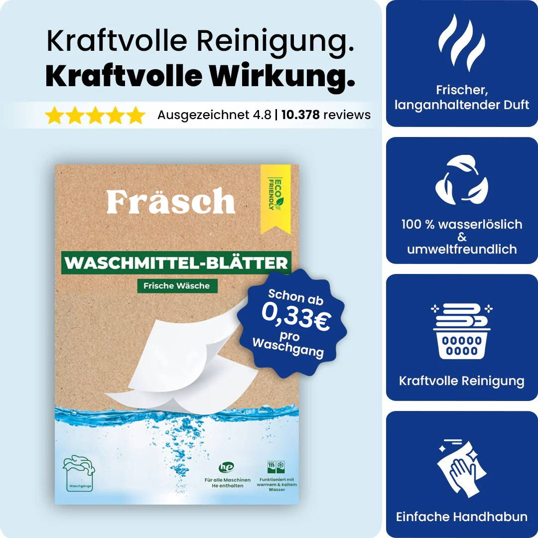 Fräsch Waschmittel-Blätter