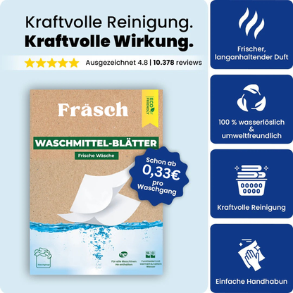 Fräsch Waschmittel-Blätter