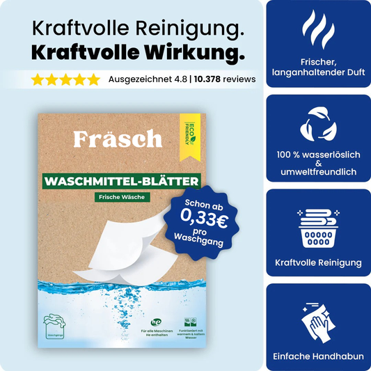 Fräsch Waschmittel-Blätter