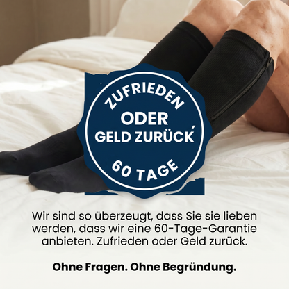 Kompressionsstrümpfe mit Reißverschluss